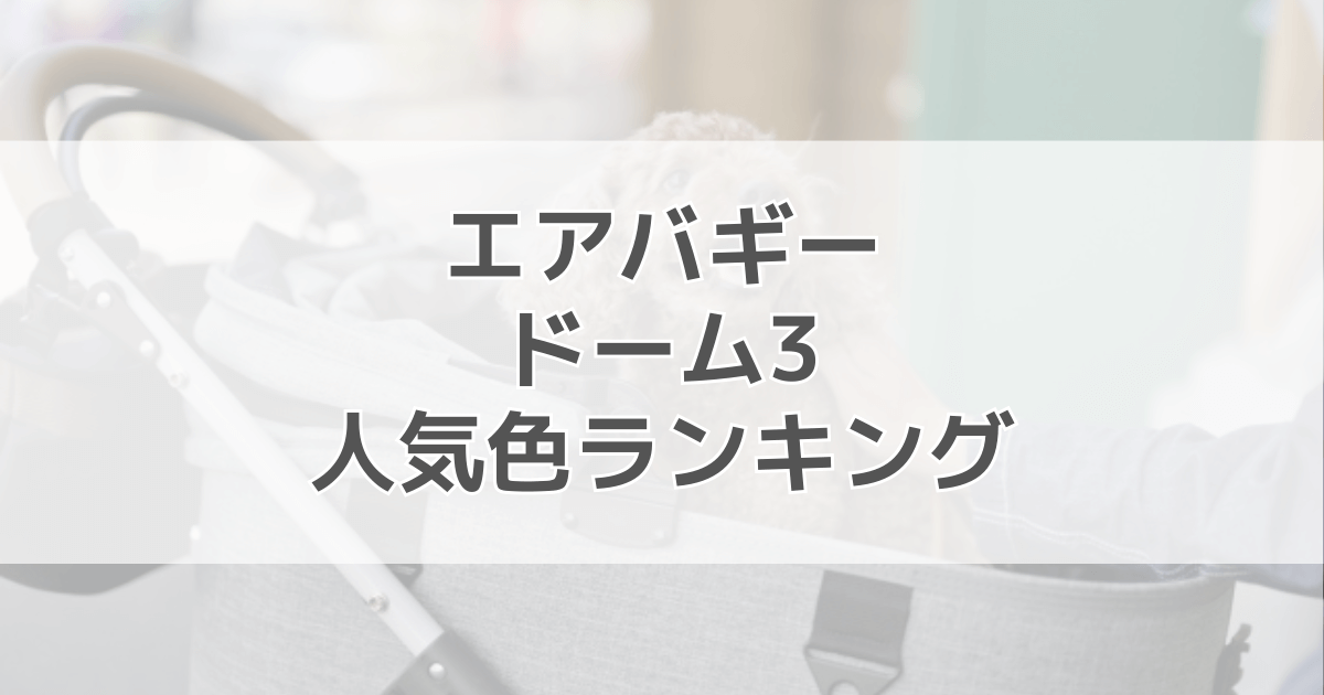 エアバギードーム3の人気色ランキング！ラージの人気カラーと口コミを徹底調査