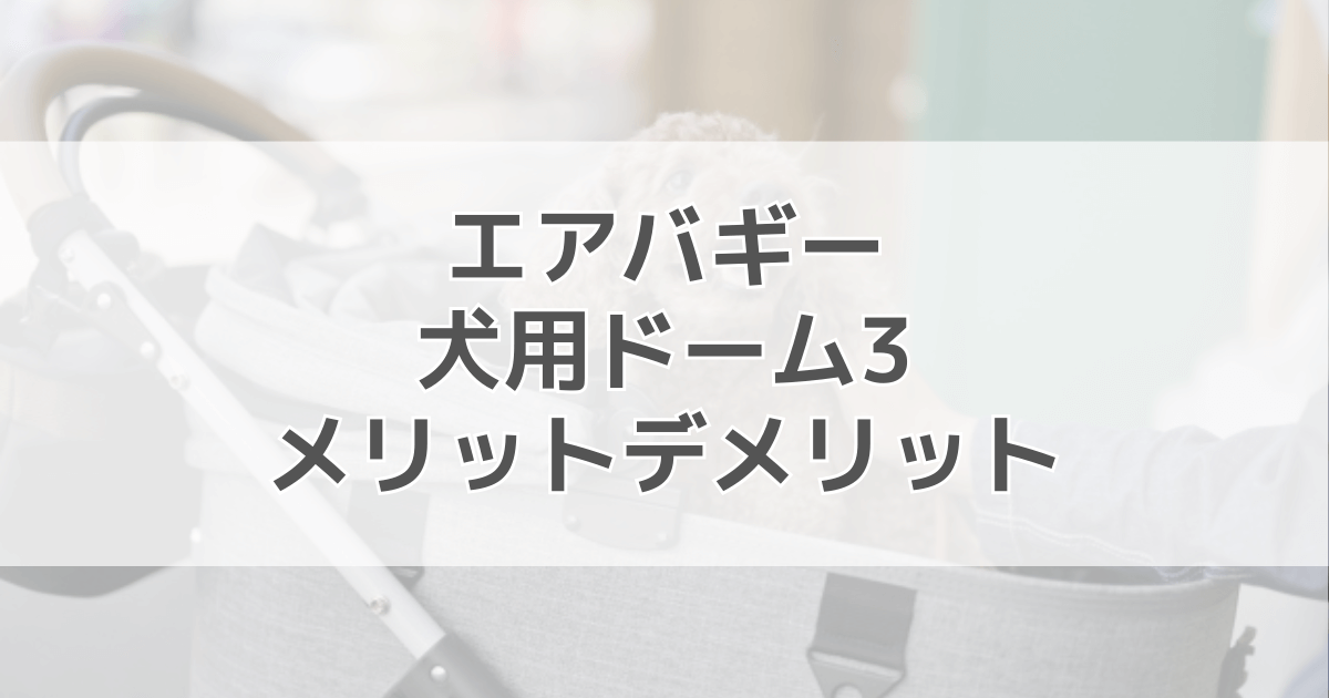 犬用エアバギードーム3のメリットデメリットを口コミ調査！重いってほんと？
